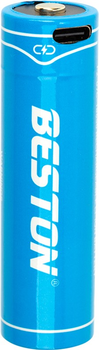 Аккумулятор Beston USB Type-C 18650, 3.7V 2500mAh, Li-Ion, 2 шт (AA620371)