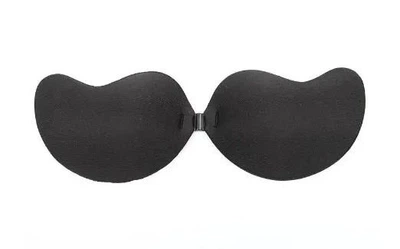 Невидимий бюстгальтер fly bra з застібкою спереду, Флай бра без бретелів, Fly bra Decollete, колір чорний, розмір A