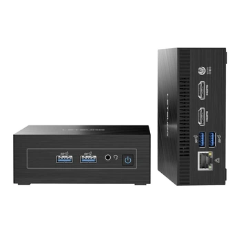 Мини ПК Letsung Golite 11 / Intel Celeron N4000 / RAM 6GB / SSD 128GB / 2 x HDMI / LAN / Wi-Fi 5 / Bluetooth 4.2 / Windows 11 / Black (102022774) - Уценка