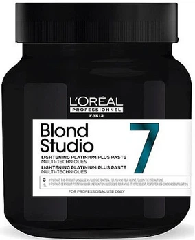 Многофункциональная паста для осветления волос до 7 уровней с аммиаком L'Oreal Professionnel Blond 500 г