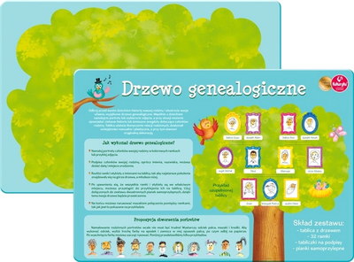 Gra planszowa Kukuryku Drzewo genealogiczna (5901738563377)