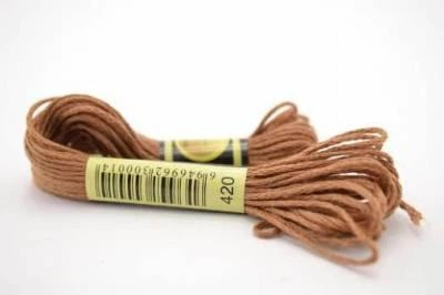 Нитки мулине для вышивки СХС-420 фундук , 8м