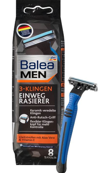 Бритви одноразові чоловічі Balea Men 3-Klingen Einwegrasierer на 3 леза 8шт/уп 4066447044454