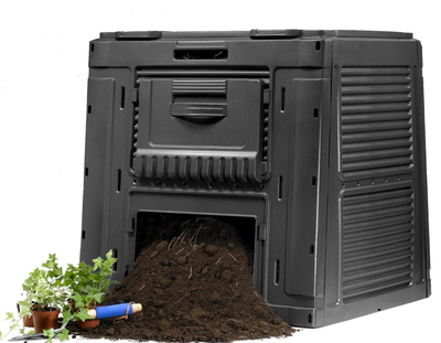 Компостер садовый пластиковый Keter E-Composter 470 л без основы (дна) (17186236) Черный