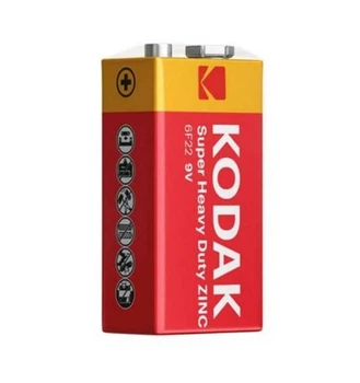 Батарейка крона KODAK 9V сольова 6F22 HEAVY DUTY 319