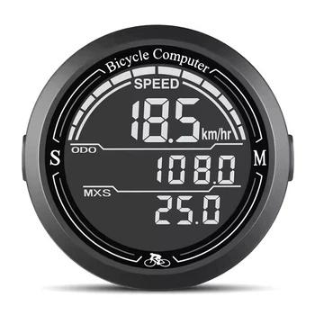Велокомпьютер BC-889 9 функций, проводной, черный (889-black)