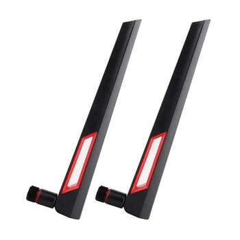 Антенна Wi-Fi 2шт 2.4-5ГГц 10дби с кабелем MHF4 для модулей AX200 AX210 Black