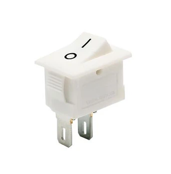 Кнопка міні вимикач KCD11 ON/OFF 3А 250В Білий (55)