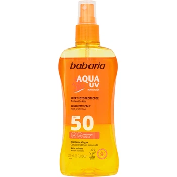 Спрей Babaria солнцезащитный двухфазный Аква SPF50 200 мл