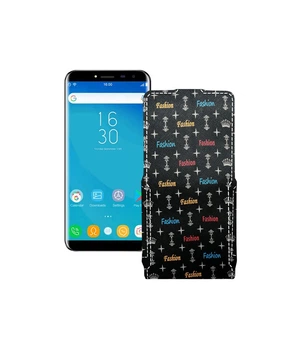 Чохол-флип з екошкіри для телефону Oukitel C8 Фешн чорний