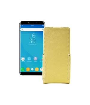 Чохол-флип з екошкіри для телефону Oukitel C8 Золотий