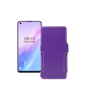 Чохол-книжка з екошкіри для телефону Oukitel C18 Pro Фіолетовий