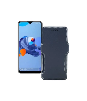 Чохол-книжка з екошкіри для телефону Oukitel C19 Чорний глянець