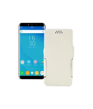 Чохол-книжка з екошкіри для телефону Oukitel C8 Білий