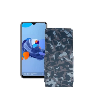 Чохол-флип з екошкіри для телефону Oukitel C19 Хаки-синій