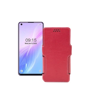 Чохол-книжка з екошкіри для телефону Oukitel C18 Pro Червоний