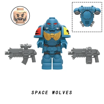 Фигурка для конструктора космодесант Космические волки Space Wolves Вархаммер Warhammer MY609
