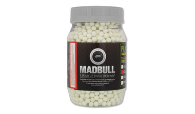 Страйкбольные шарики MADBULL GREEN TRACER MADBULL Eco Friendly PLA BIO 0.25g 2000шт 0,5kg