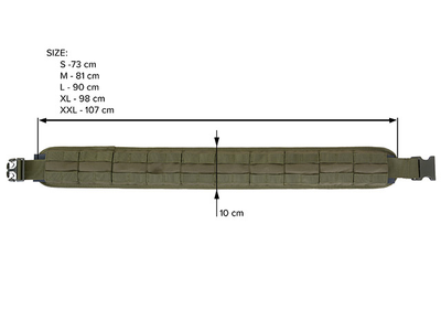 Пояс тактичний розвантажувальний MOLLE (розмір XL) – COYOTE [8FIELDS]