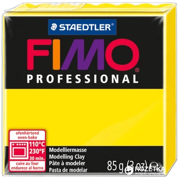 Пластика Fimo Professional Жовта 85 г (4007817800102)