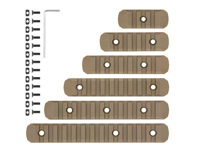 Набор полимерных монтажных планок KeyMod/MLOCK - DE [MP] (для страйкбола)