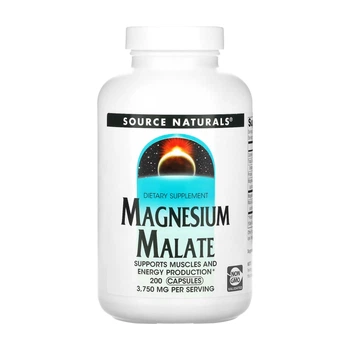 Source Naturals, малат магнію, Magnesium Malate 625mg - 200 капсул