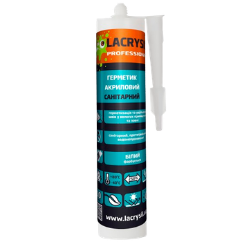Герметик акриловий Lacrysil санітарний білий 280 г