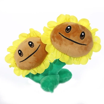 Игрушка мягкая Двойной подсолнух Растения против Зомбі Plants vs Zombies 18 см