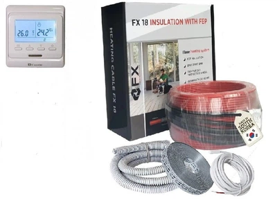 Теплый пол электрический Felix FX18 540 Вт 3,0-3,6 м2 30 пог. м и программируемый терморегулятор (fx540)