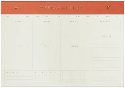 Блокнот Designworks Ink Chili Weekly Agenda 36 x 25 см 60 аркушів (0840214812040)