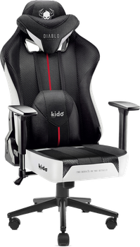 Fotel gamingowy Diablo X-Player 2.0 Kido Black/White (5902560337815)