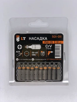 Насадка РН1*25мм, 1/4", CrV "LEVTOOLS" 501-011