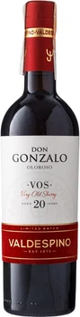 Вино кріплене Valdespino Oloroso Don Gonzalo біле сухе 0.5 л 21% (8412449105284)