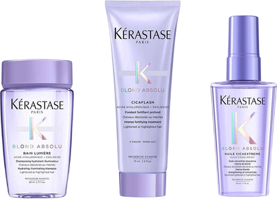 Zestaw Kerastase Blond Absolu Szampon do włosów 80 ml + Odżywka do włosów 75 ml + Olejek do włosów 50 ml (3474637177096)