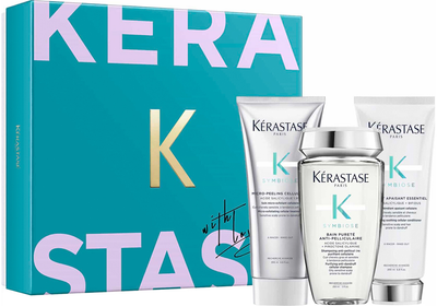 Zestaw Kerastase Symbiose Szampon do włosów 250 ml + Odżywka do włosów 200 ml + Peeling do skóry głowy 200 ml (3474637183769)