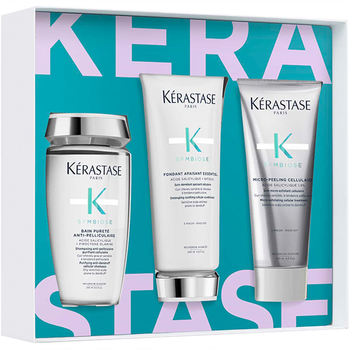 Zestaw Kerastase Symbiose Szampon do włosów 250 ml + Odżywka do włosów 200 ml + Peeling do skóry głowy 200 ml (3474637183769)