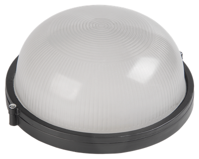 Светильник круг металлический 60W без решетки черный "LEMANSO" BL-1301