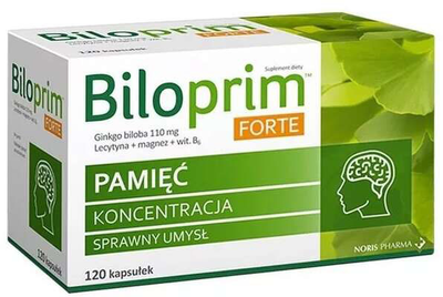 Witaminy Noris Pharma Biloprim Forte 120 kapsułek (7630019301367)