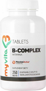 Witaminy Myvita Witamina B-Complex 100% 250 tablets (5905279123878)