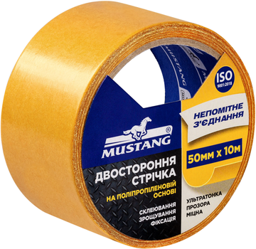 Двухсторонняя лента на ПП основе Mustang 50 мм x 10 м (1DPP5010)