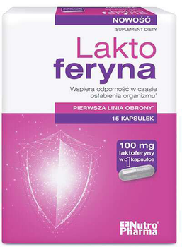 Probiotyk Nutropharma Laktoferyna 15 kapsułek (5904161800743)