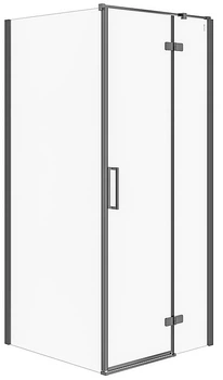 Душова кабіна CERSANIT Jota 90x90x195 S160-004 R прозоре скло/чорна без піддона