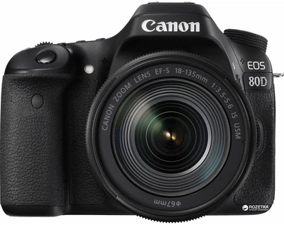 Фотоаппарат Canon EOS 80D EF-S 18-135mm IS Nano USM Kit (1263C040)