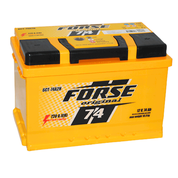 Автомобильный аккумулятор Forse 74Ah 720A R+ 368-17