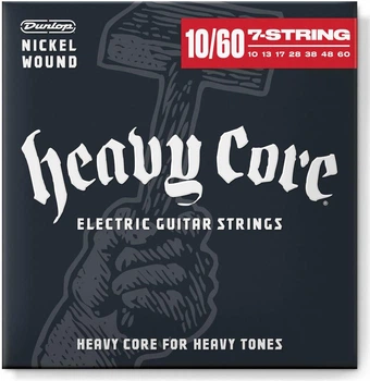 Струны для электрогитар Dunlop DHCN10607 Heavy Core Electric Guitar Strings (10-60)