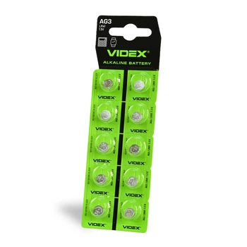 Батарейка Videx AG3 (LR41) Alkaline (блістер)