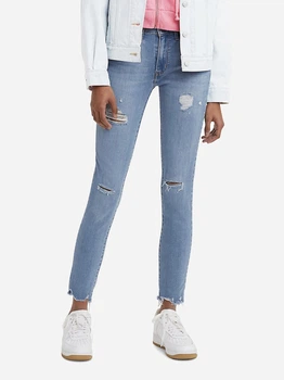 Джинсы Skinny женские Levi`s 721 High Rise Skinny 975703693 W25L32 Голубые (1159815089)