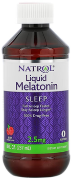 Мелатонін рідкий Natrol Liquid Melatonin 2.5 мг Ягоди 237 мл (47469074050)