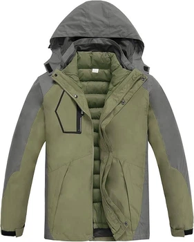 Куртка зимняя со съемным пуховиком CorBuyit Color: Military-green-grey Размер: XL