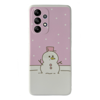 Чехол Новогодний Kassel Premium для Samsung A52 4G/5G (06) Снеговик новогодний